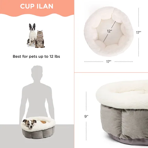Best Friends by Sheri Cuddle Cup Ilan – Gray, Mini 4