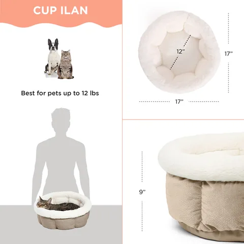 Best Friends by Sheri Cuddle Cup Ilan – White, Mini 4