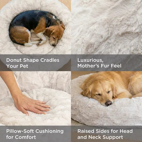 Best Friends by Sheri Donut Lux Pet Bed – Mink, 58 cm 3