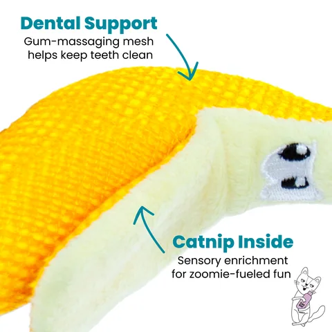 Catstages Dental Banana 貓咪潔牙香蕉玩具（黃） 3