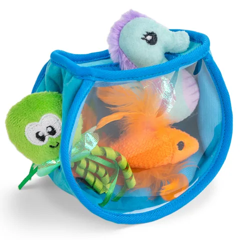 Catstages Hide & Seek Fish Bowl – Blue