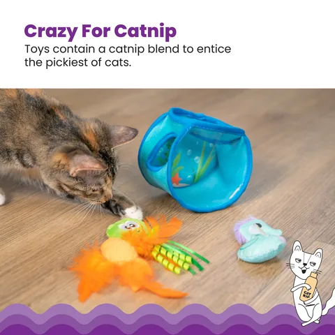 Catstages Hide & Seek Fish Bowl 躲貓貓魚缸貓玩具（藍） 4