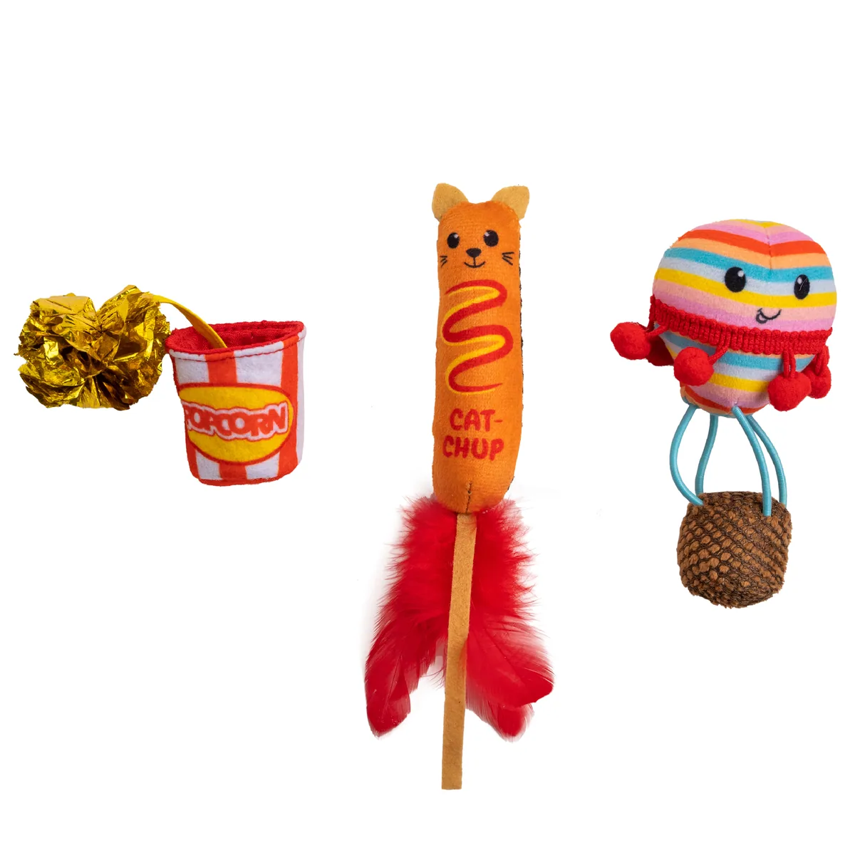 Catstages Pawrty 貓薄荷絨毛玩具 3入組（多色）