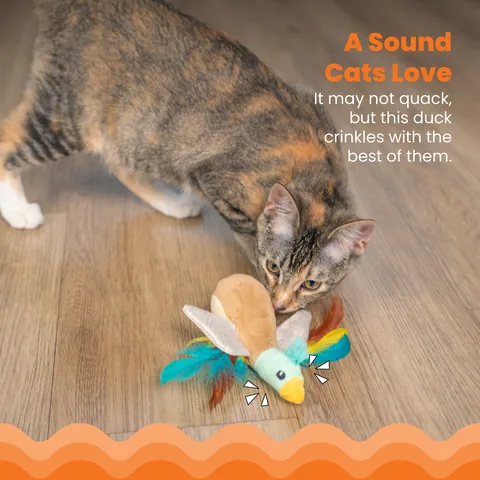 Catstages Flapperz Duck 貓薄荷鴨子玩具（棕） 3