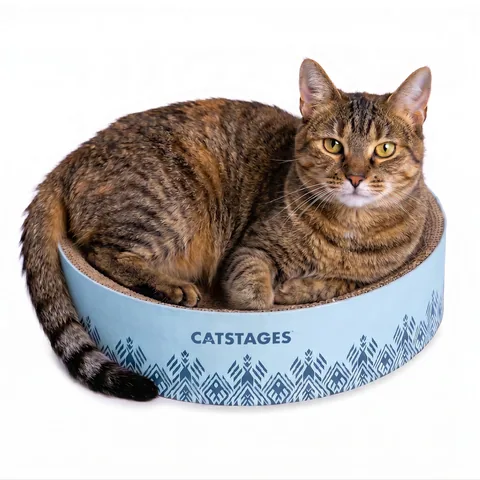 Catstages Scratch & Cuddle Cat Scratcher – Navy