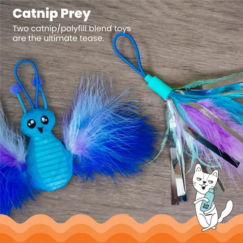 Catstages Tail Teaser Air Prey 逗貓棒（藍） 3