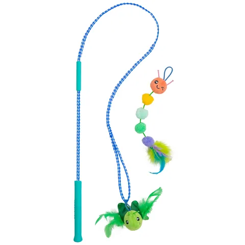 Catstages Tail Teaser Ground Prey Cat Toy – Green
