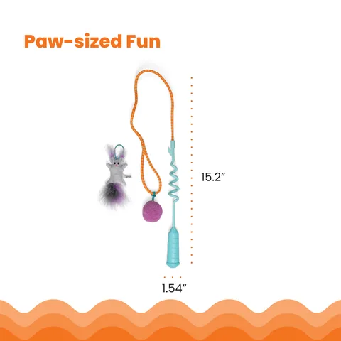 Catstages Cat-apult Spring Wand 彈射逗貓棒（藍） 5