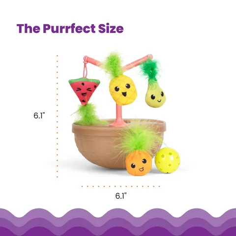Catstages Hunt N' Wobble Fruit Bowl 狩獵搖擺水果碗玩具（多色） 5