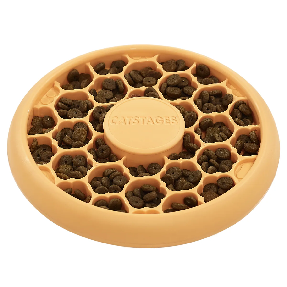 Catstages Cat Slow Feeder 貓咪慢食碗（橘）