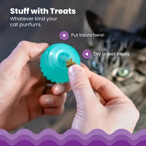Catstages Ball Treat Stuffer 漏食球玩具（綠） 3