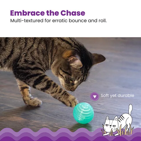 Catstages Ball Treat Stuffer 漏食球玩具（綠） 4