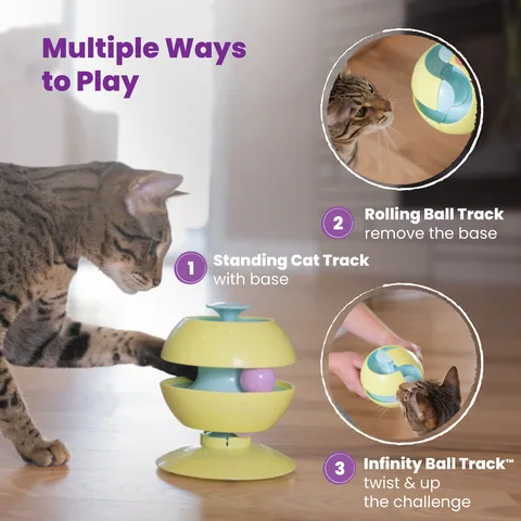 Catstages Twist-A-Ball Track 扭轉軌道球玩具（綠） 3