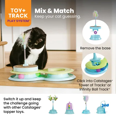 Catstages 2-in-1 Scratch & Bat Toy 抓磨拍打二合一玩具（棕） 5
