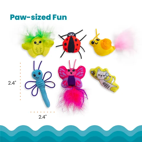 Catstages Cute As A Bug 昆蟲造型貓薄荷玩具 6入組（多色） 5