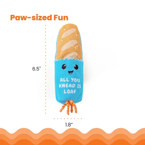 Catstages Loaf Catnip Kicker 麵包造型踢咬玩具（卡其） 5