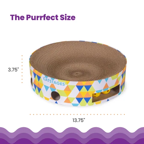 Catstages Ball N' Track Scratcher – Multicolor 5