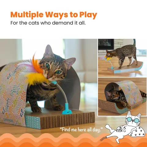 Catstages 貓抓板隧道玩具（多色） 2