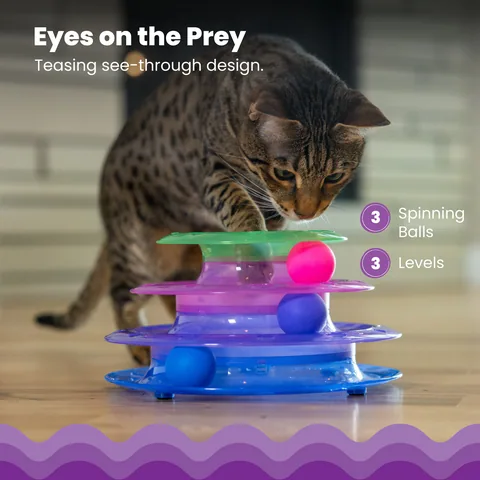 Catstages Meowsome Tower Of Tracks 三層貓咪軌道玩具（多色） 3
