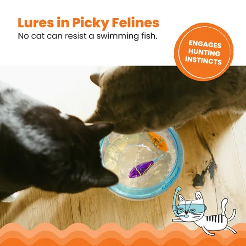 Catstages Meow-Smerizing Fish 電動悠遊魚玩具2入（多色） 4
