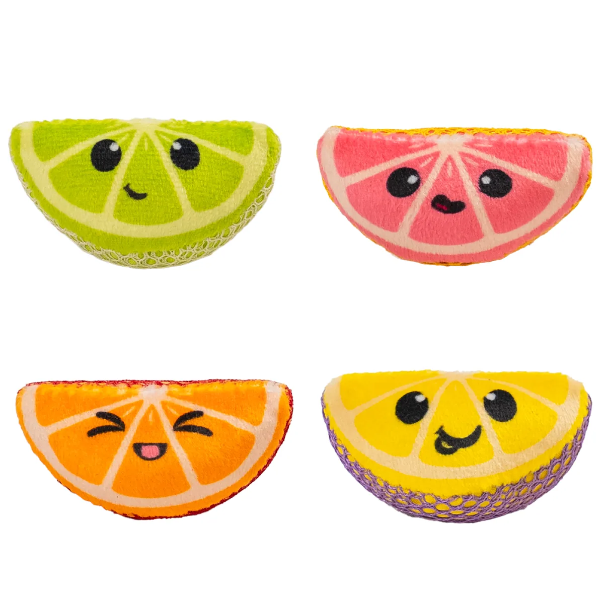 Catstages Dental Fruit Wedges 貓咪潔牙水果楔玩具（多色／4入）