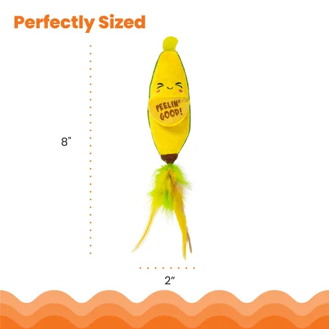 Catstages Peelin' Good Banana Kicker 貓咪香蕉踢踢玩具（黃） 5