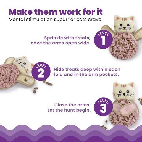 Catstages Snuffle Mat Cat – Pink 4
