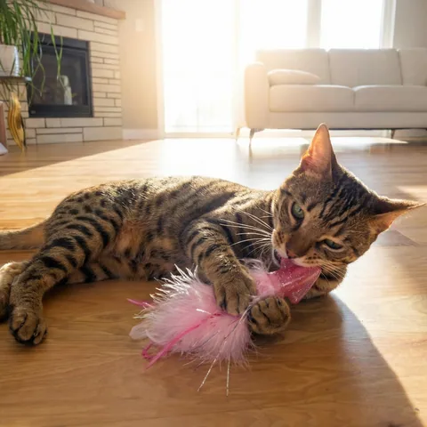 Catstages Squish Prey 魷魚造型貓玩具（粉） 5