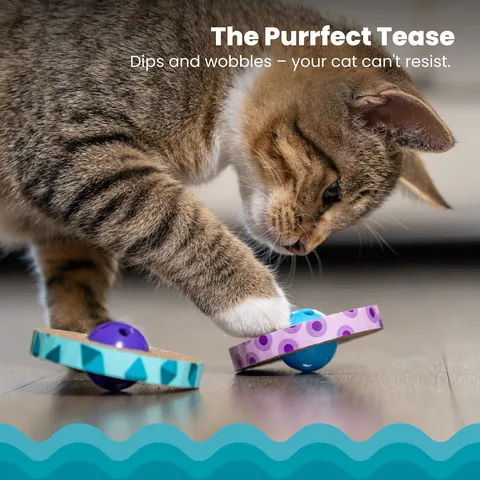 Catstages Spin & Scratch Cat Scratcher – Blue 3