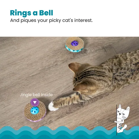 Catstages Spin & Scratch Cat Scratcher – Blue 4