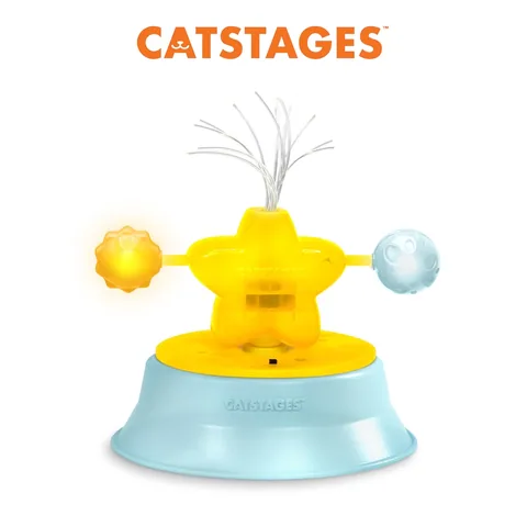 Catstages 2-in-1 Twinkle Star Light-Up Track Topper – Yellow