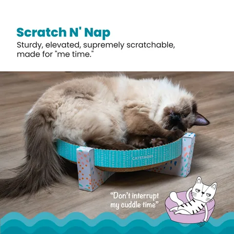 Catstages Scratch, Snuggle & Rest Cat Scratcher – Multicolor 4