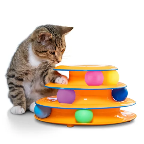 Catstages Tower of Tracks 三層軌道球|六球互動玩具 3