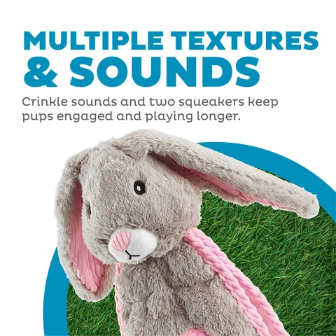 Charming Pet Cuddle Tugs 兔子造型拔河絨毛玩具（白） 4
