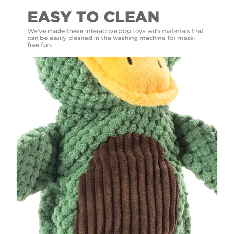 Charming Pet Scrunch Bunch Duck Dog Toy – Green 5