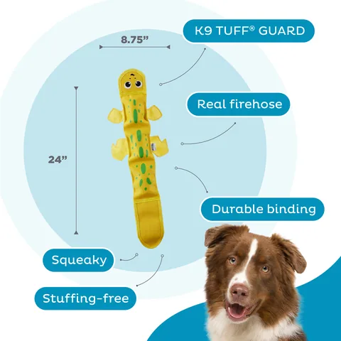 Outward Hound Fire Biterz 蜥蜴啃咬玩偶（黃／L） 3