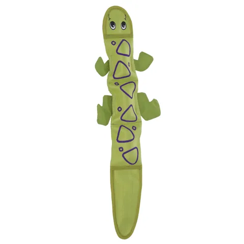 Outward Hound Firehose Lizard Dog Toy – Green, Large