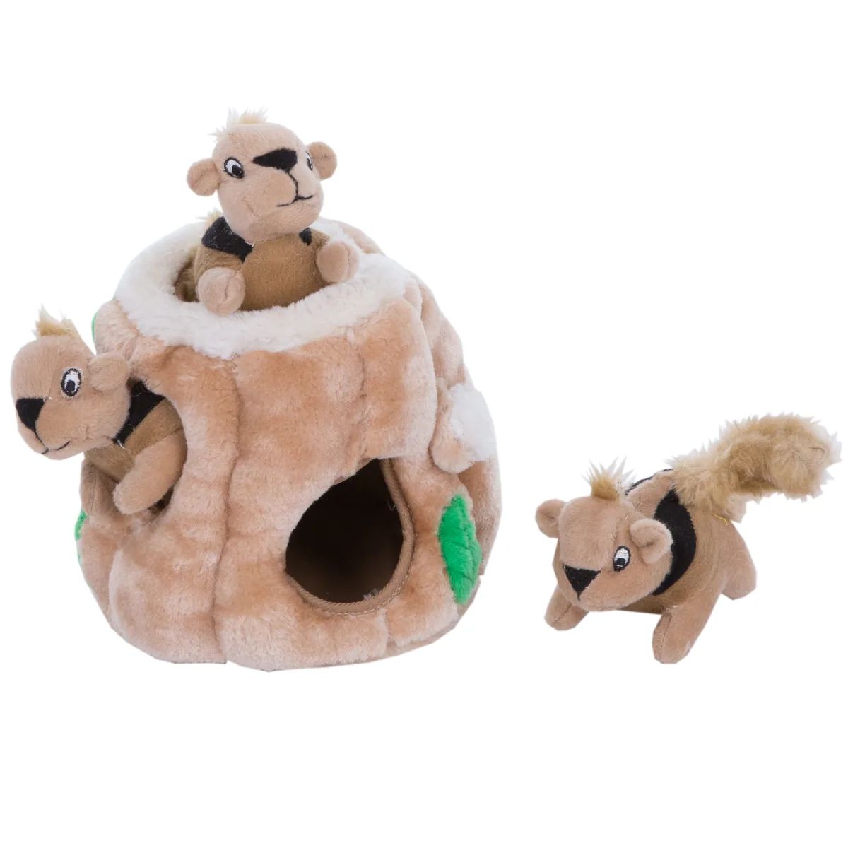 Outward Hound Hide A Squirrel 松鼠躲貓貓解謎玩具（棕／S）