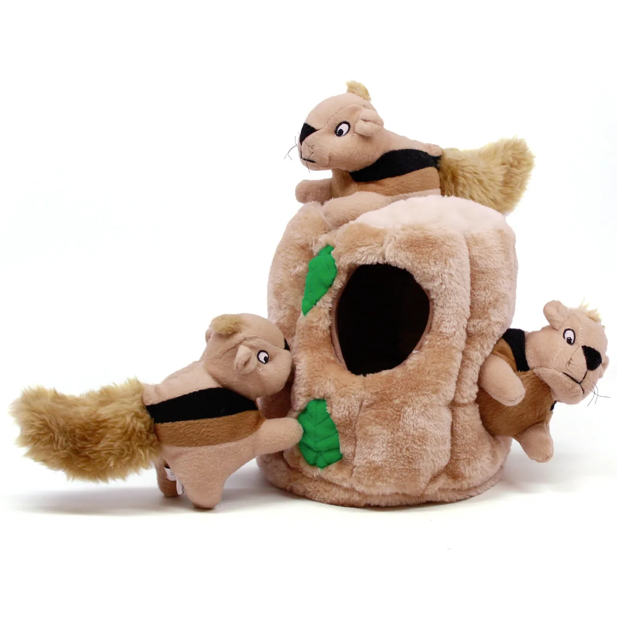 Outward Hound Hide A Squirrel 松鼠躲貓貓解謎玩具（棕／L）