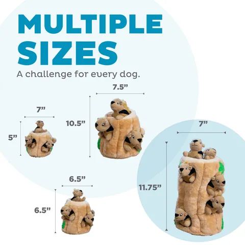 Outward Hound Hide A Squirrel 松鼠躲貓貓解謎玩具（棕／XL） 5
