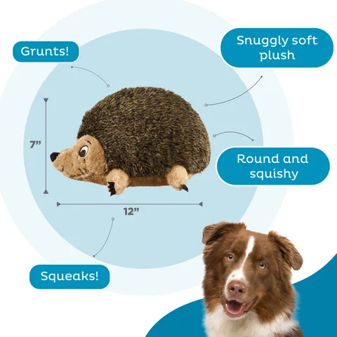Outward Hound Hedgehogz 刺蝟絨毛玩偶（棕／L） 3