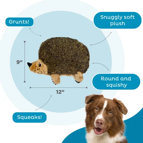 Outward Hound Hedgehogz 刺蝟絨毛玩偶（棕／XL） 3