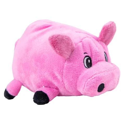 Outward Hound Fattiez Pig Dog Toy – Pink, Small