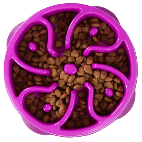 Outward Hound Fun Feeder Flower – Purple, Medium