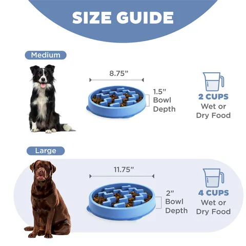 Outward Hound Fun Feeder Notch 慢食碗（藍／L） 5