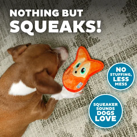 Outward Hound Durablez 狐狸造型耐咬絨毛玩具（橘／XS） 4