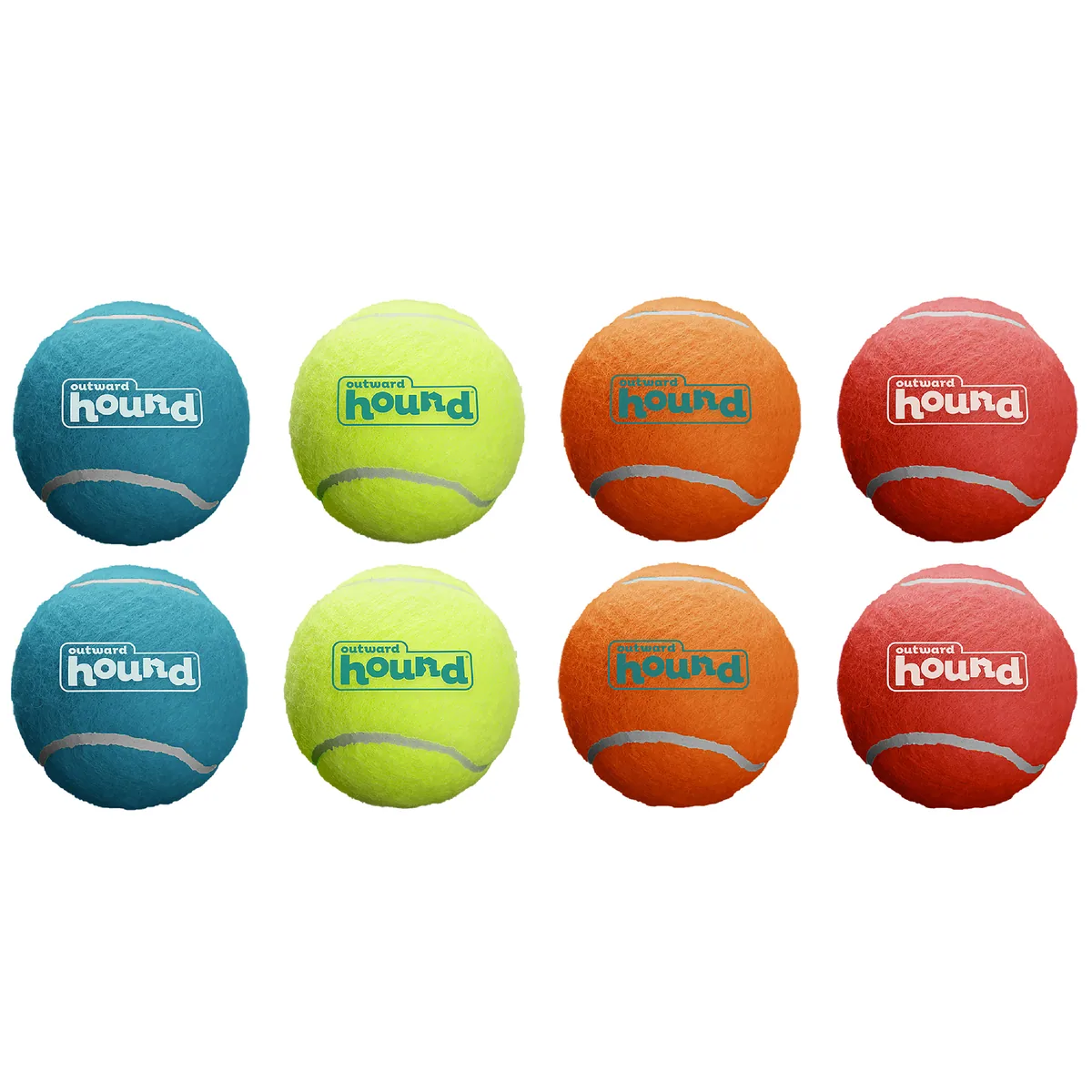 Outward Hound Squeaker Ballz 發聲網球 8入（多色／XS）