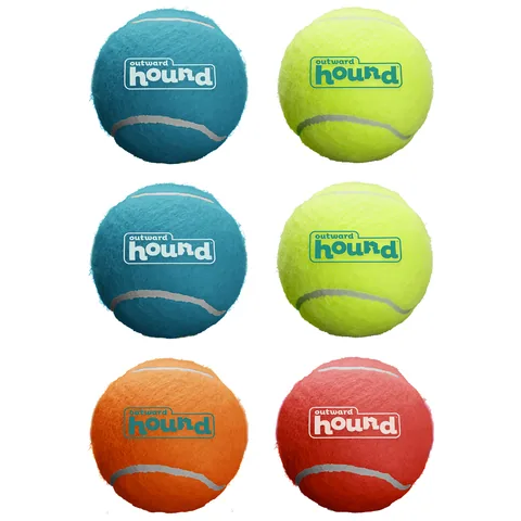 Outward Hound Squeaker Ballz – Multicolor, Medium, 6-Pack