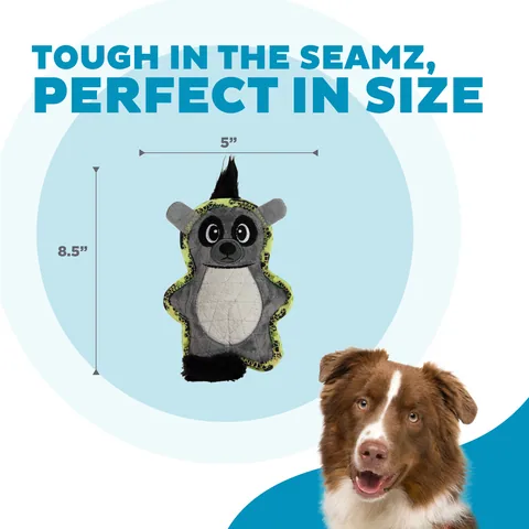 Outward Hound Xtreme Seamz 狐猴造型耐咬玩偶（灰／S） 3