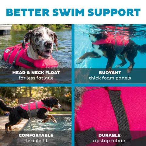 Outward Hound Granby Splash 犬用救生衣（粉／XL） 4